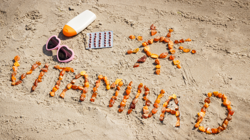 sole spiaggia e vitamina D